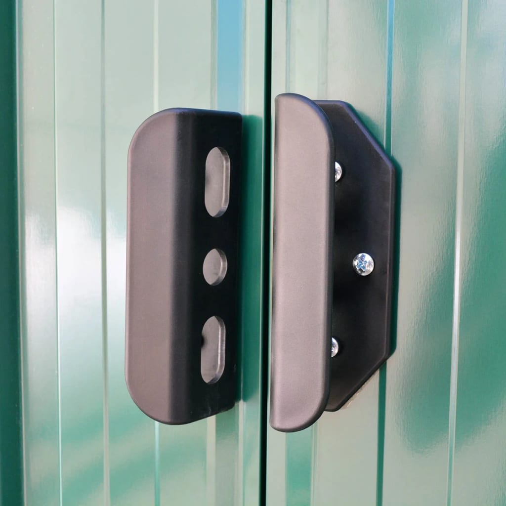 Magazie șopron metalic de grădină, 257 x 205 x 178 cm, verde