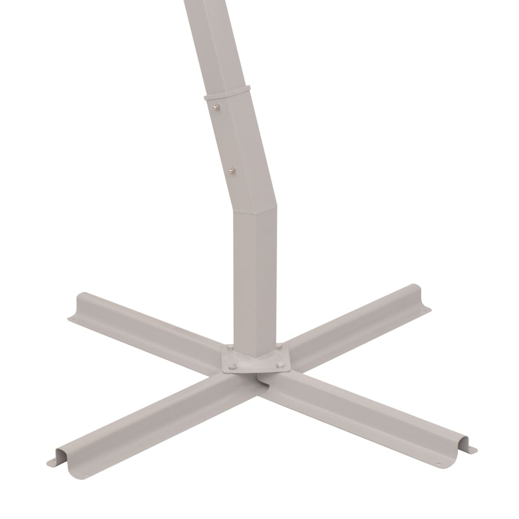 Umbrelă suspendată, stâlp de aluminiu, 300x300 cm, verde