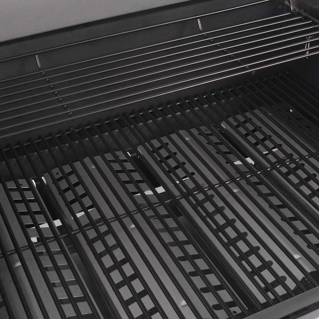 Grătar de Barbecue pe Gaz Argintiu Oțel inoxidabil