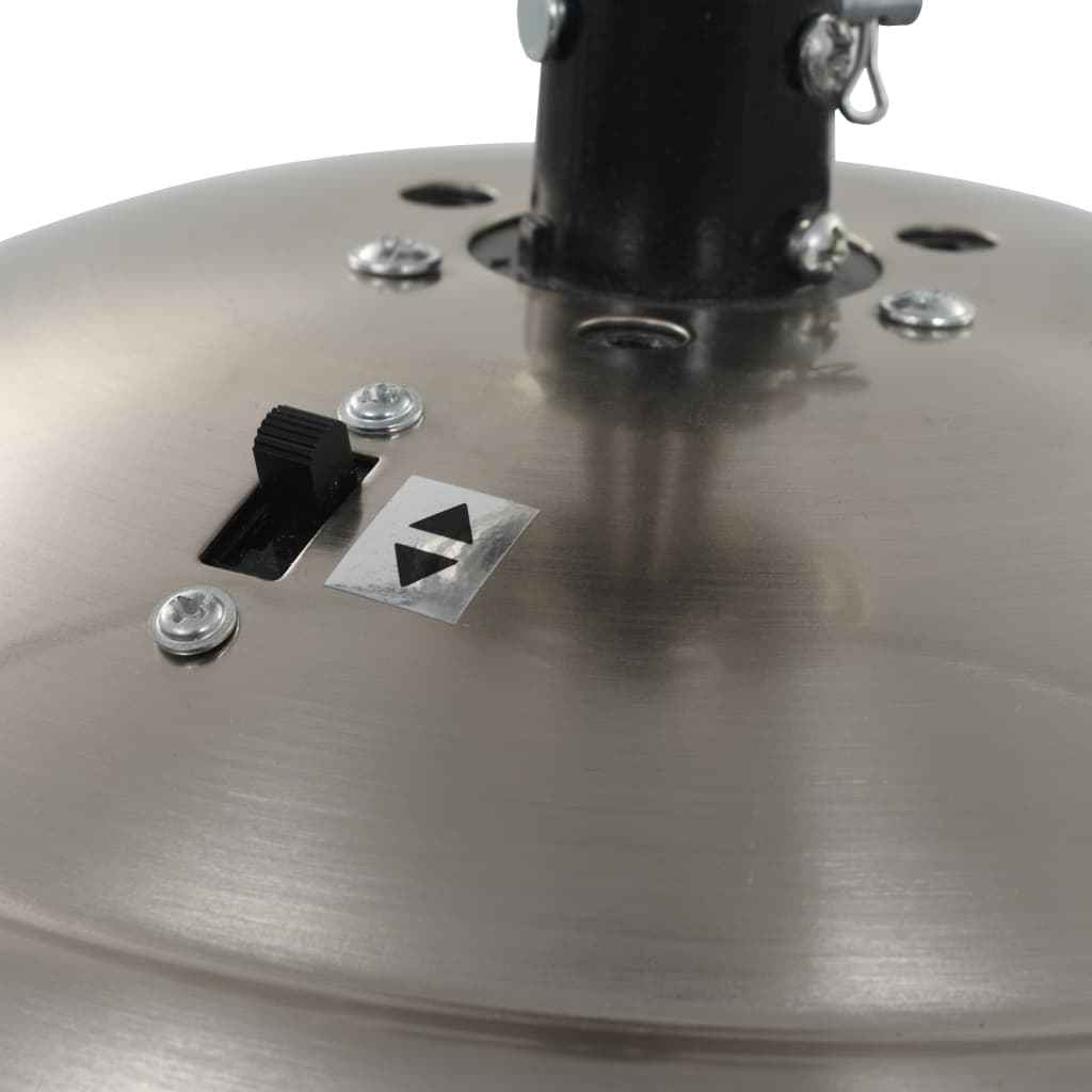 Ventilator tavan decorativ cu iluminare, 128 cm, maro