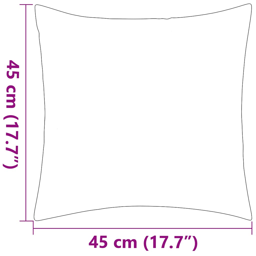 Perne de exterior, 4 buc, imprimeu dungi, 45x45 cm, gri