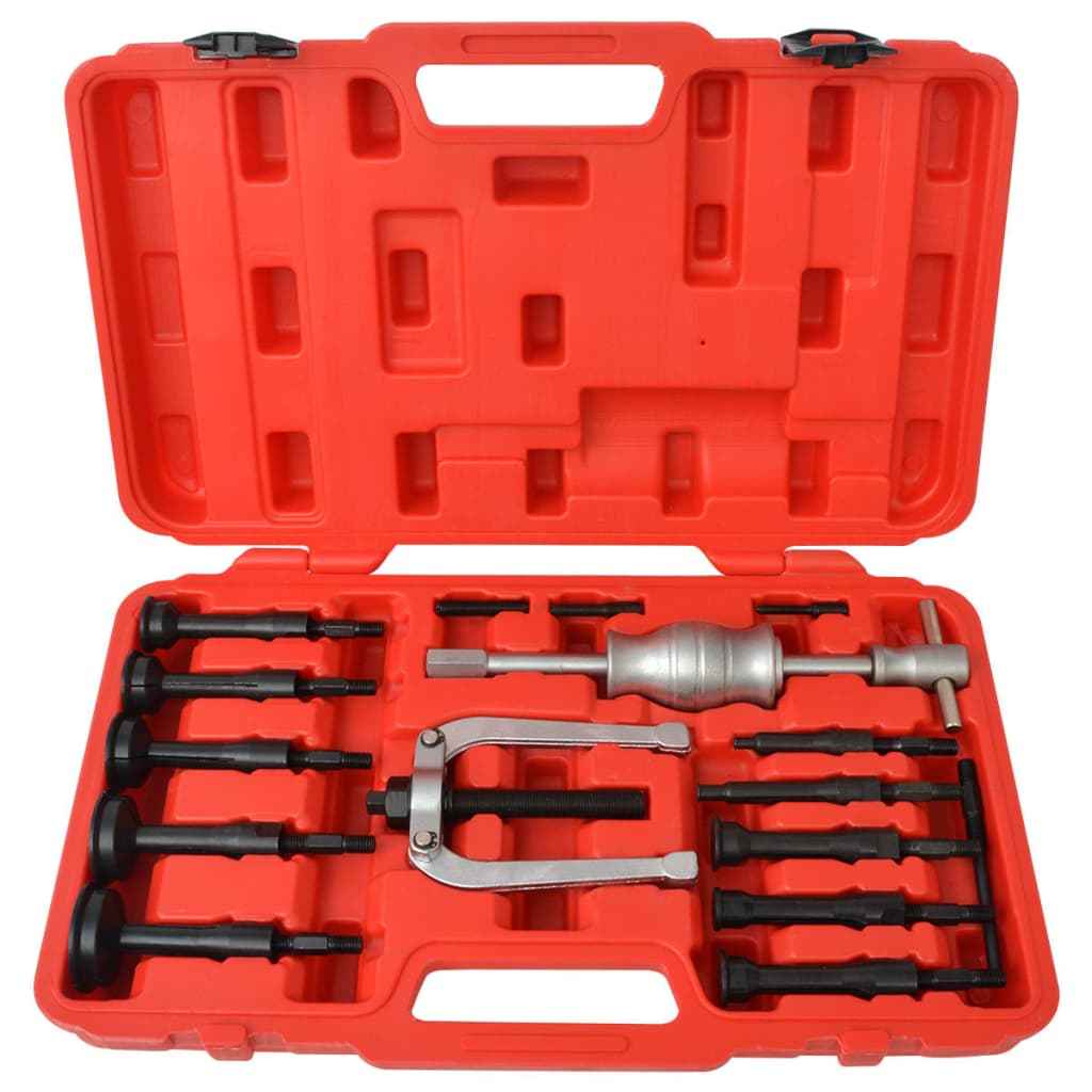 210372 vidaXL Set extractor rulmenți 16 buc.
