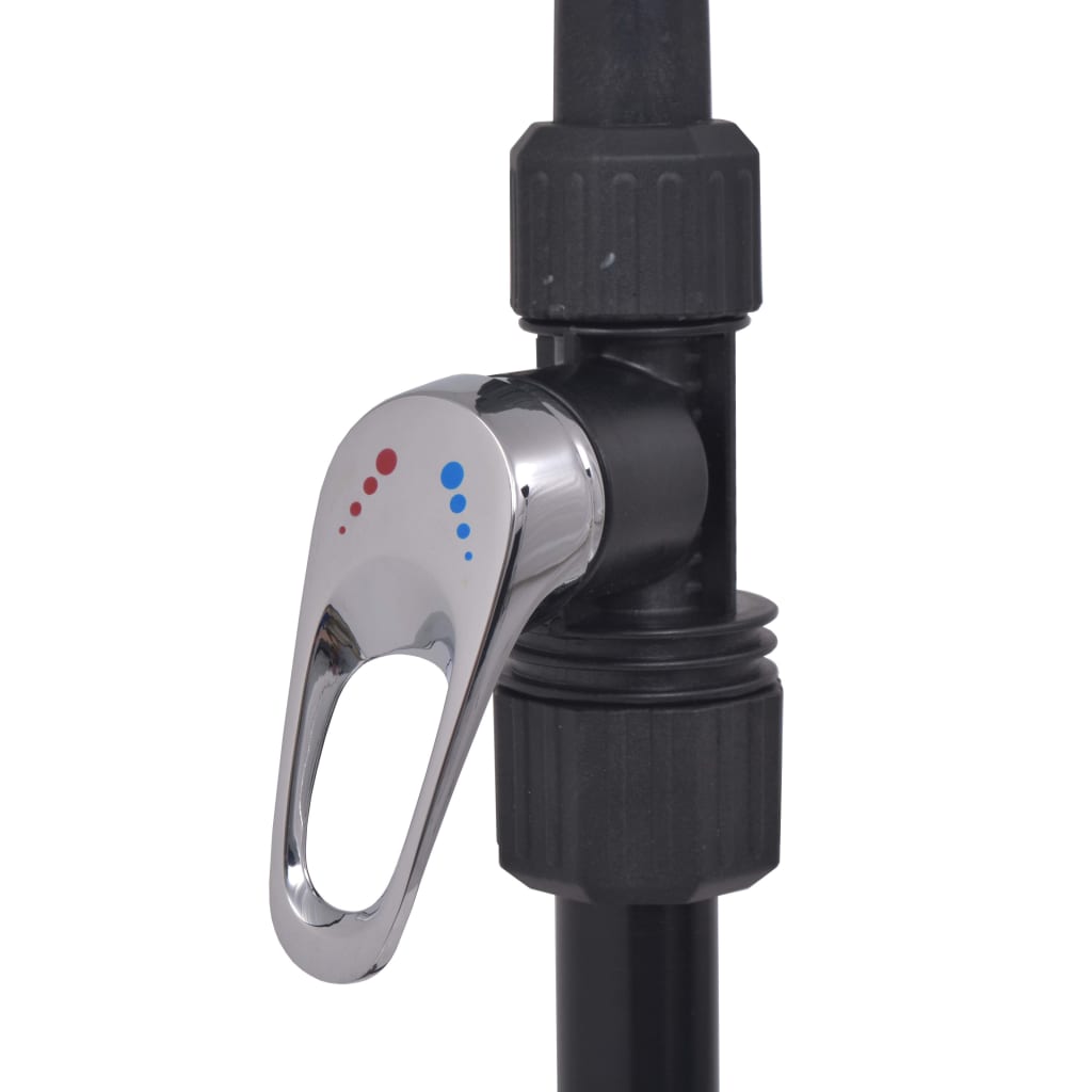 Duș alimentat cu energie solară, 20 L, aluminiu și HDPE