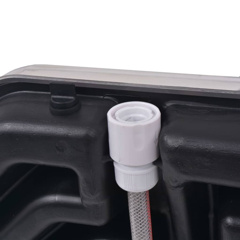 Duș alimentat cu energie solară, 20 L, aluminiu și HDPE