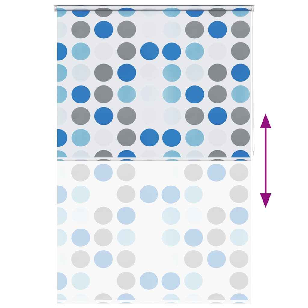 Roletă perdea de duș 160x240 cm Model cercuri