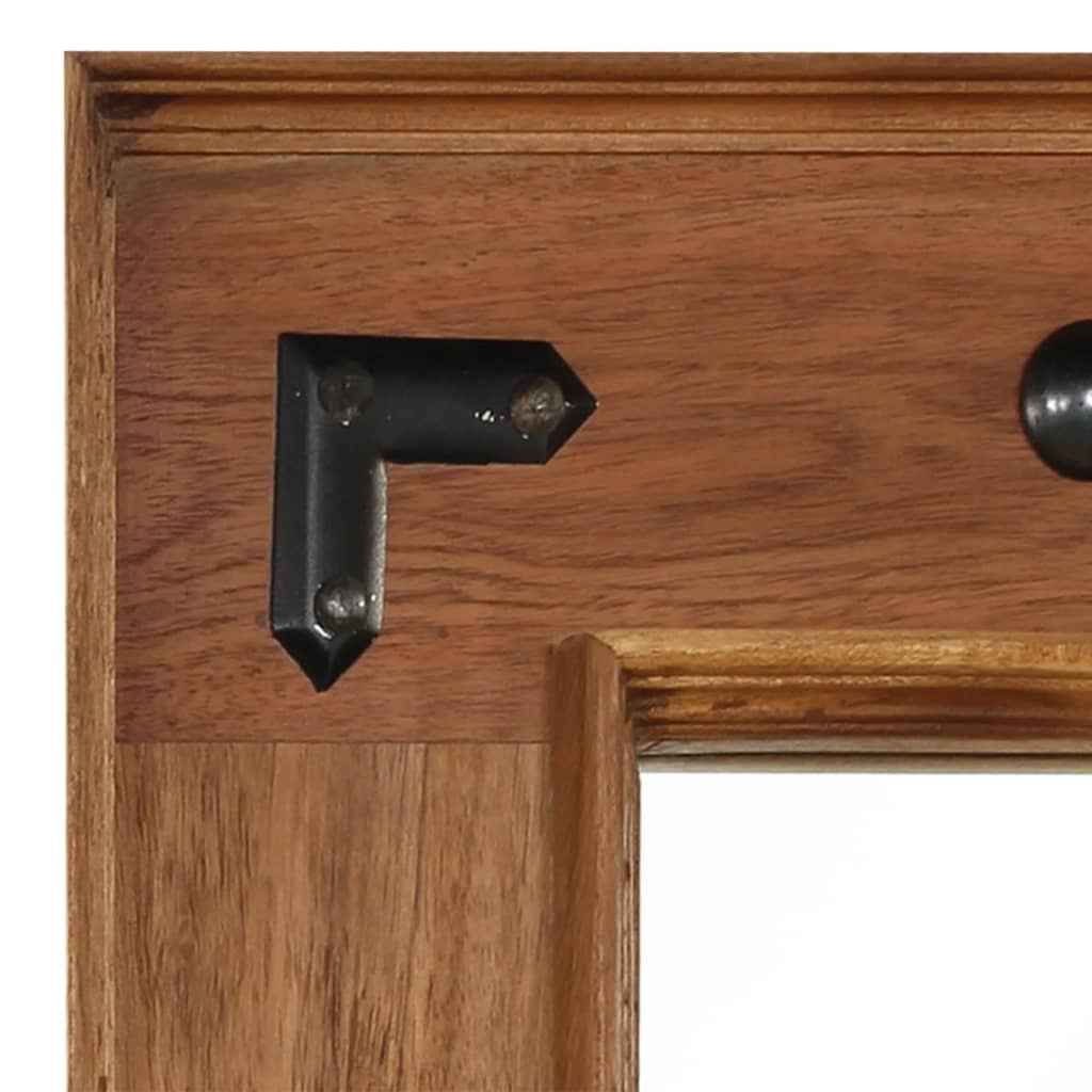 Oglindă, lemn masiv de salcâm, 50 x 50 cm