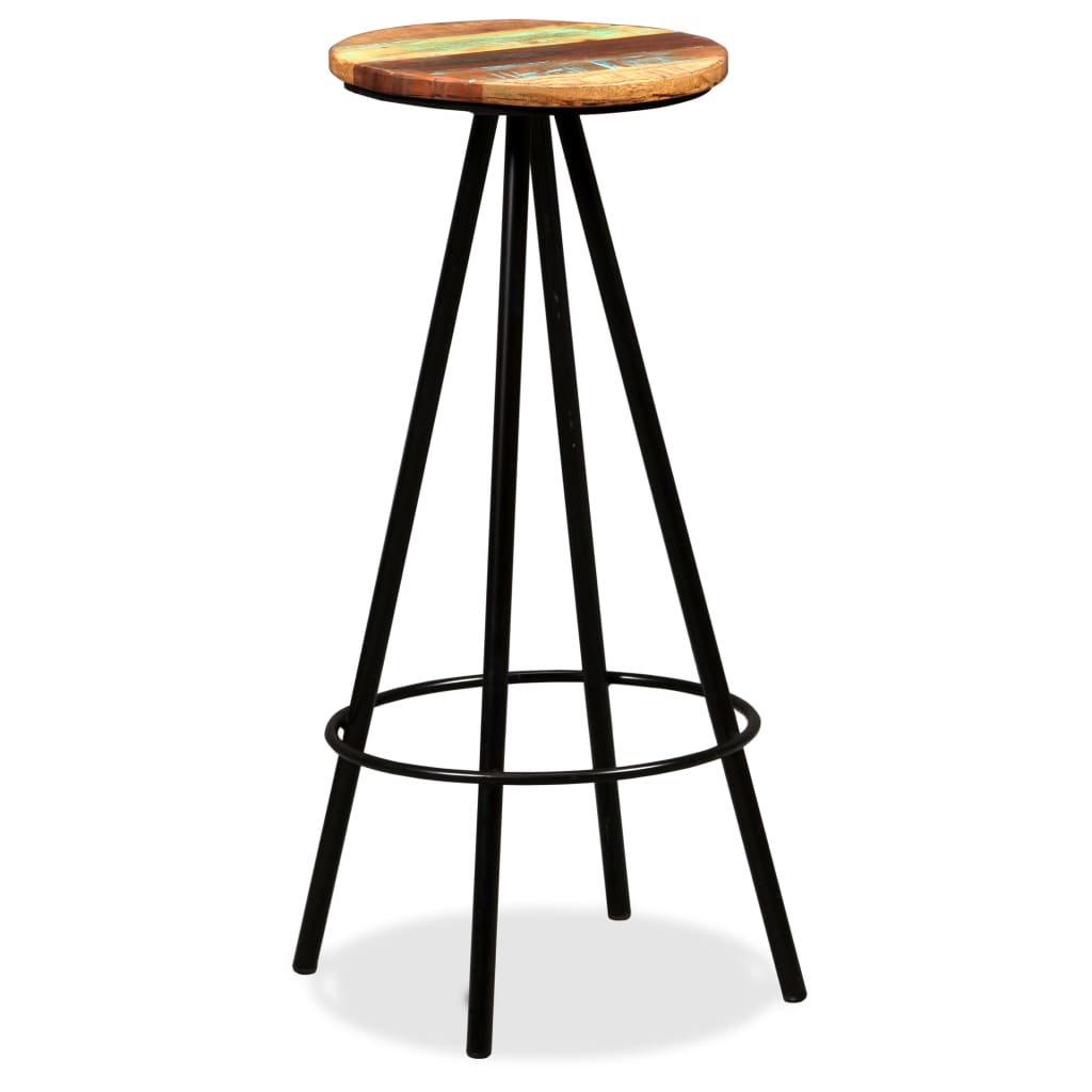 Set mobilier de bar, 3 piese, lemn masiv reciclat