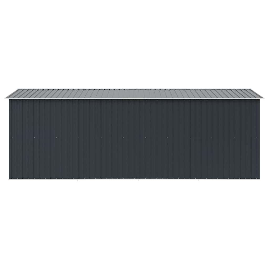 Șopron de grădină, 257x489x181 cm, antracit, metal