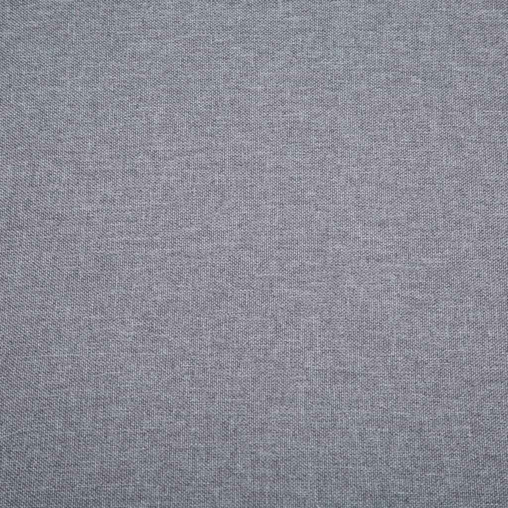 Canapea 3 locuri, tapițerie textilă, 172x70x82 cm, gri deschis