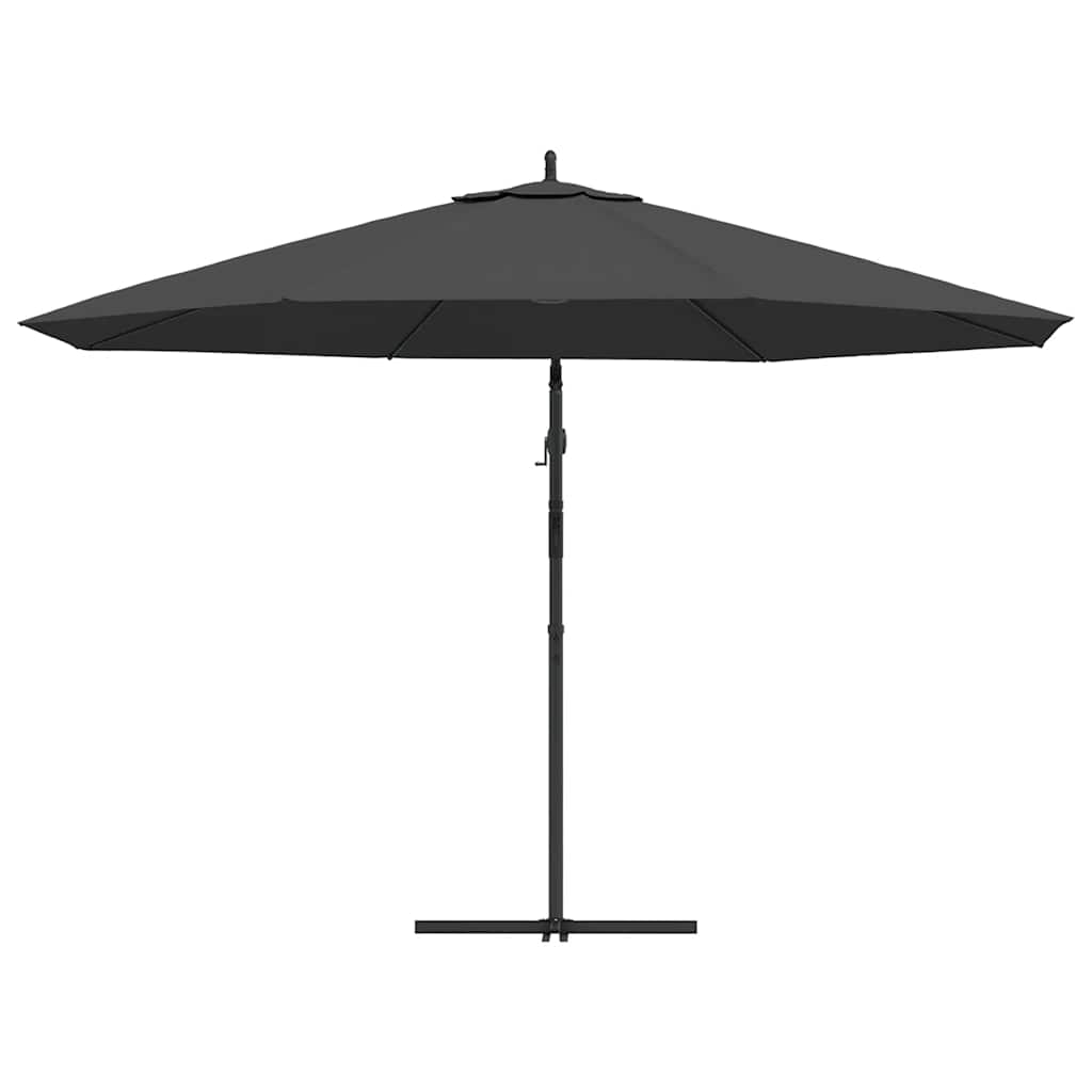 Umbrelă în consolă cu stâlp din aluminiu, 350 cm, antracit