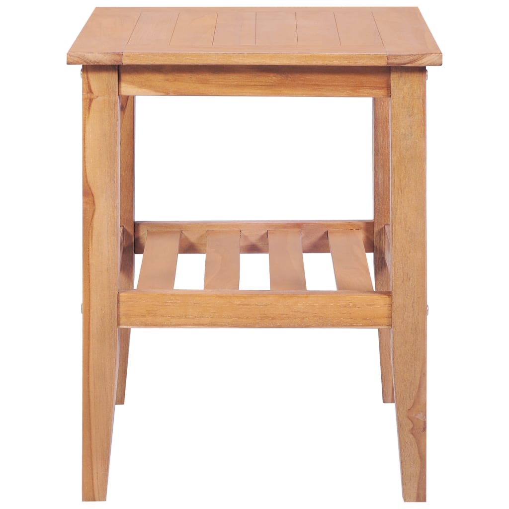 Măsuță de cafea, 40 x 40 x 50 cm, lemn masiv de tec, pătrată