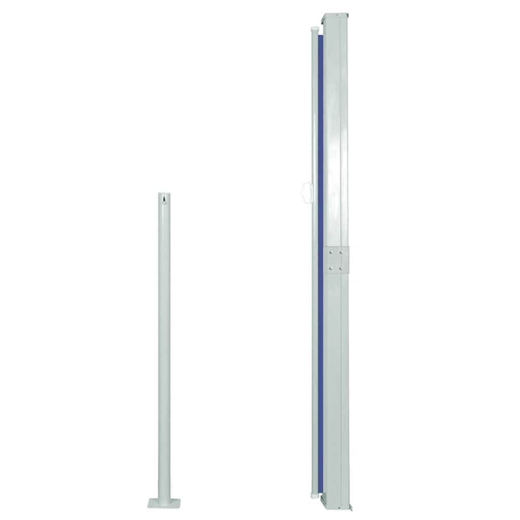 Copertină laterală retractabilă, albastru, 160x500 cm