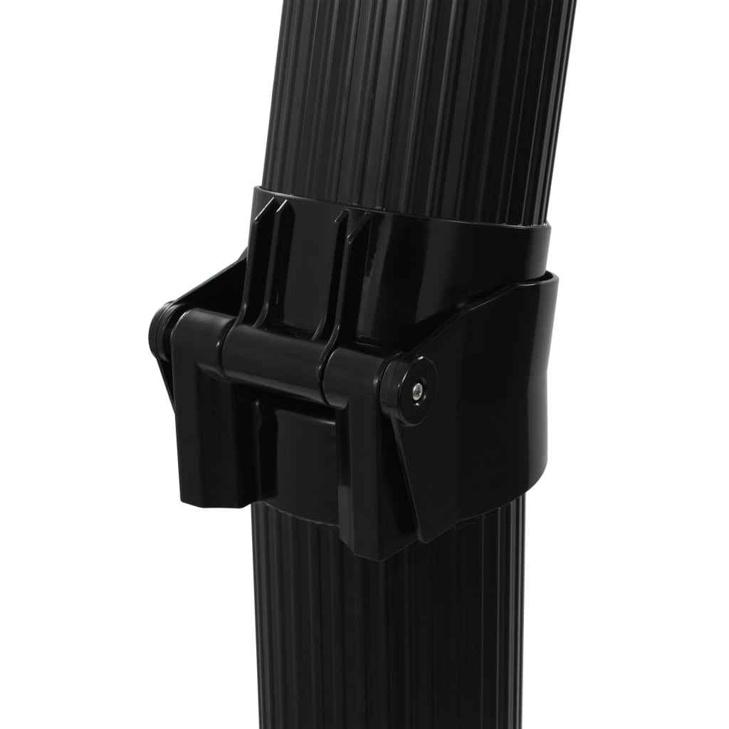 Duș solar pliabil, negru, 214 cm, 23 L