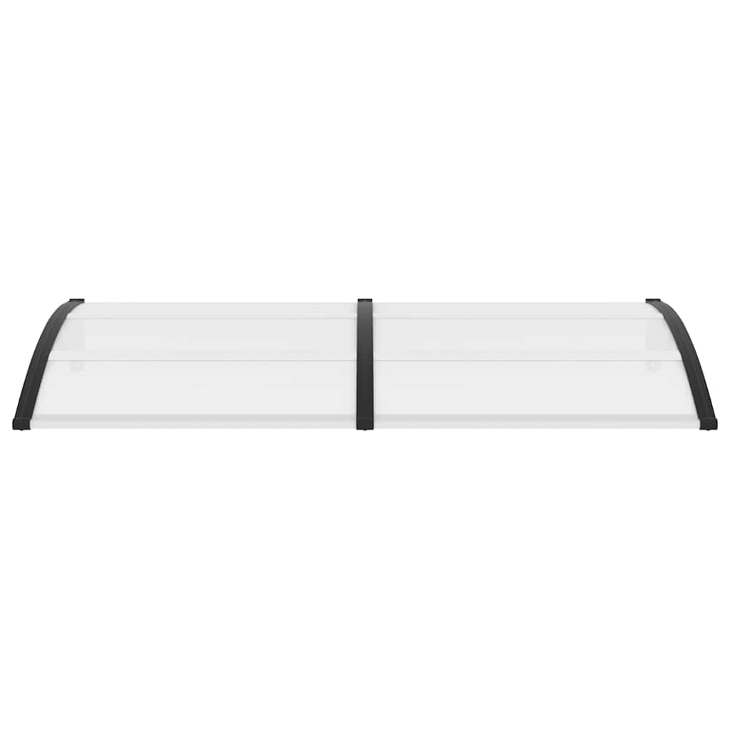 Copertină de ușă, negru, 200 x 100 cm, PC