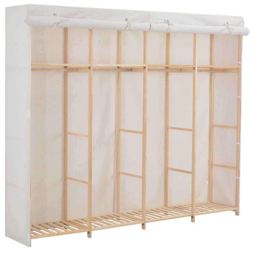 Șifonier, alb, 200 x 40 x 170 cm, material textil