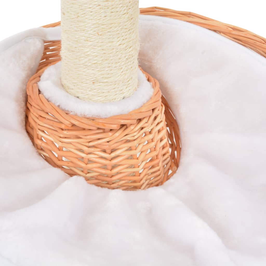 Ansamblu pentru pisici stâlp funie sisal natural lemn salcie