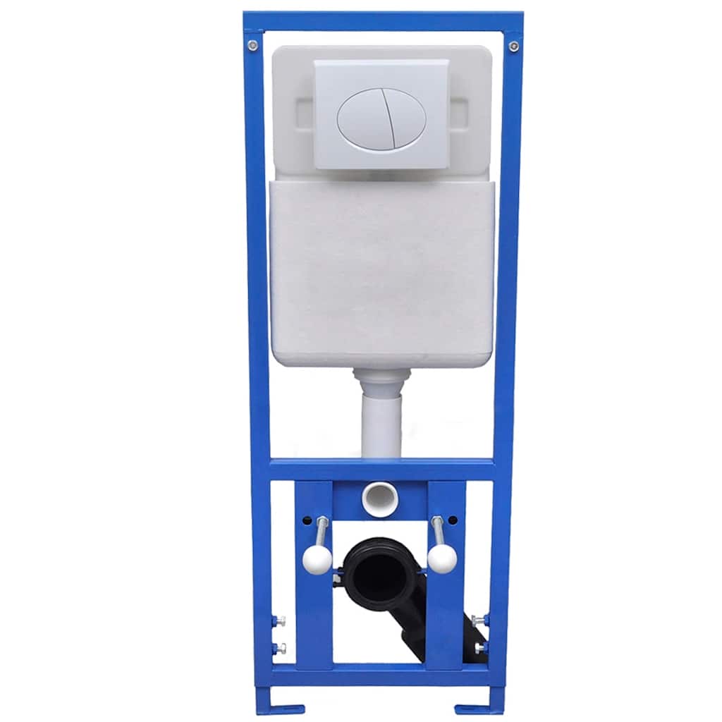 Toaletă suspendată cu rezervor WC ascuns, alb, ceramică