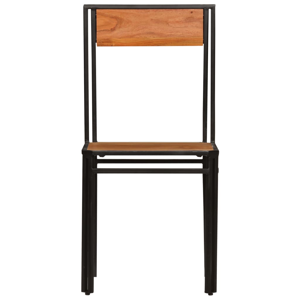 Scaune de bucătărie, 6 buc., lemn masiv de acacia