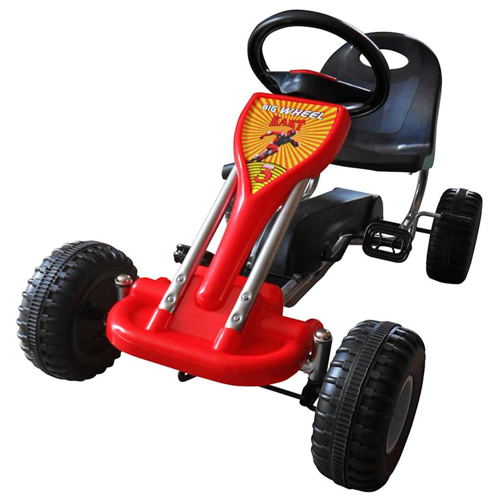 Kart cu pedale Go Kart, roșu
