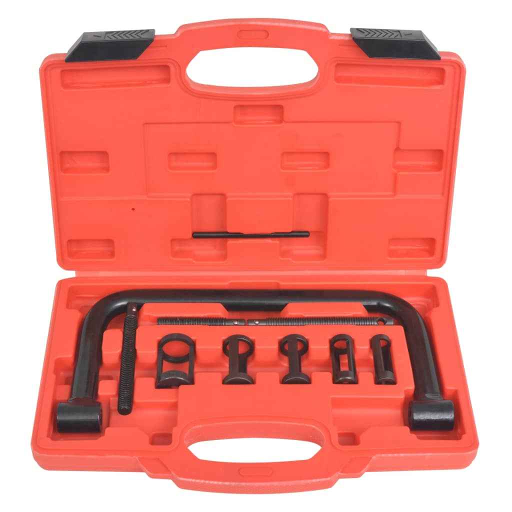 Set de scule pentru compresia arcurilor de supape, 10 piese