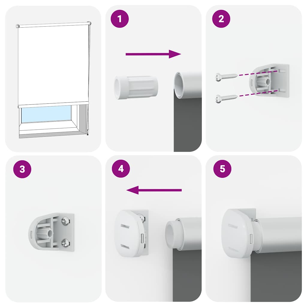 Jaluzea rulabilă opacă, 140 x 175 cm, bleumarin