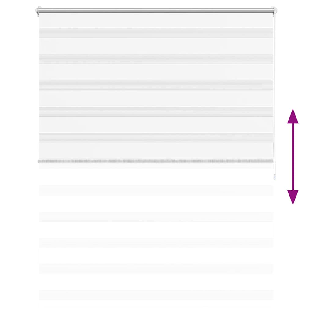 Jaluzea tip zebra, 120 x 175 cm, alb