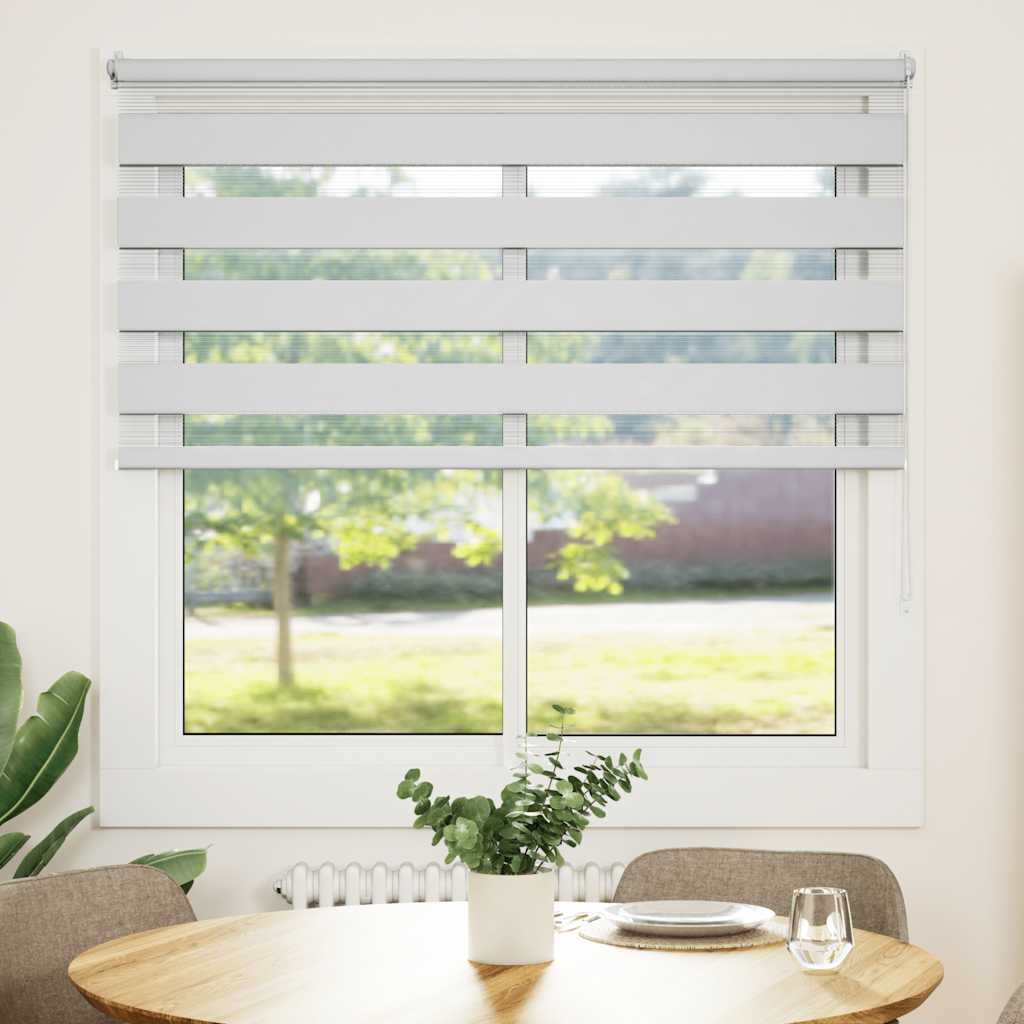 Jaluzea tip zebra, 120 x 175 cm, alb