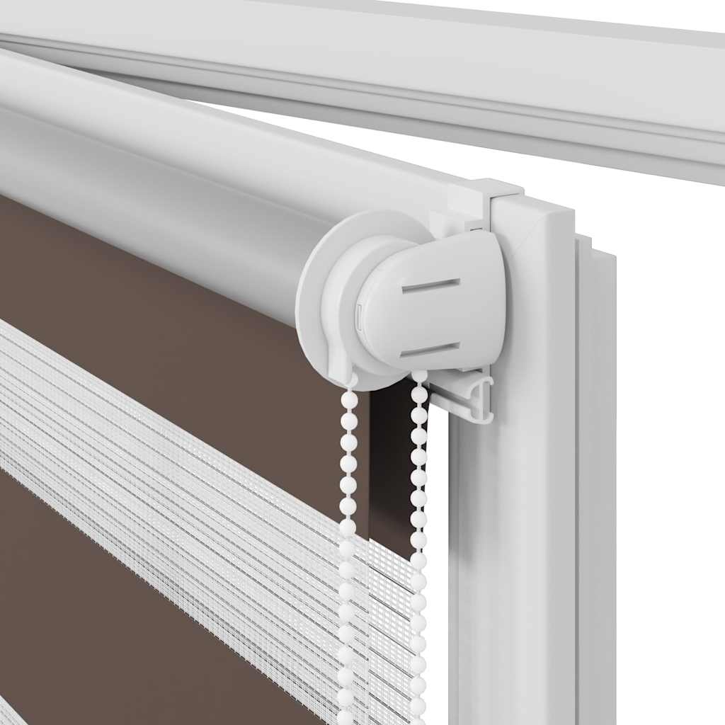 Jaluzea tip zebră, 120 x 175 cm, cafeniu