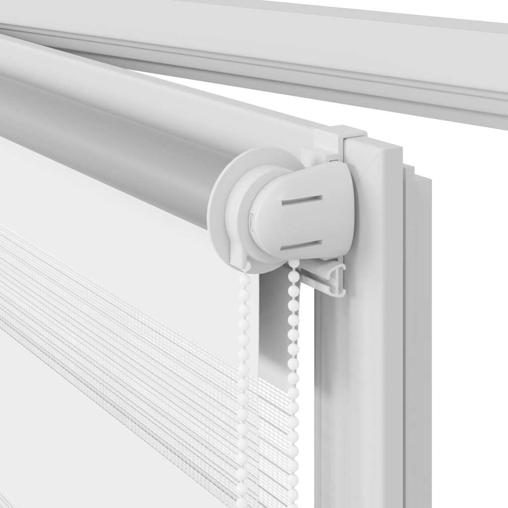 Jaluzea tip zebra, 120 x 230 cm, alb