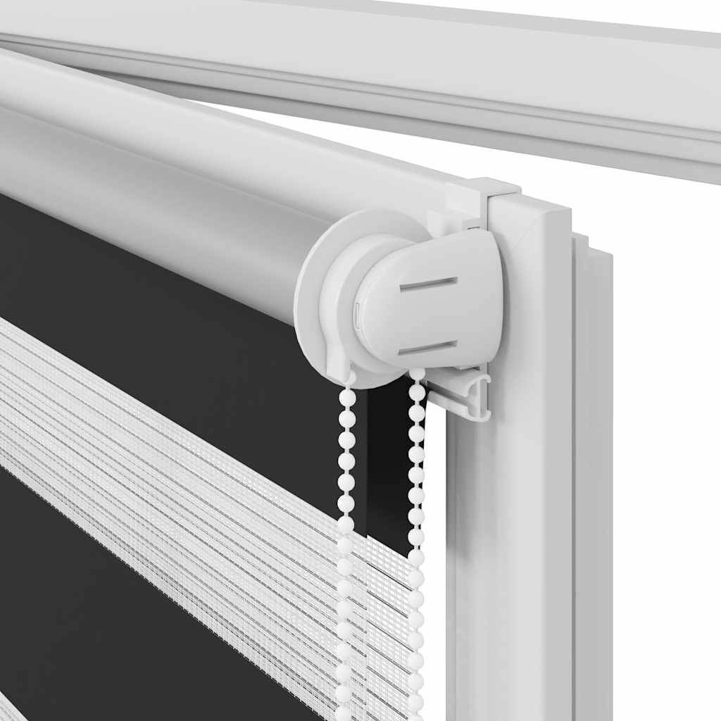 Jaluzea tip zebră, 140 x 175 cm, negru