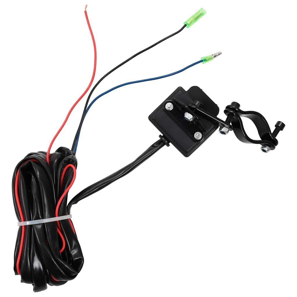 Troliu electric 12 V 1360 kg cu placă montare, rolă ghidaj telecomandă