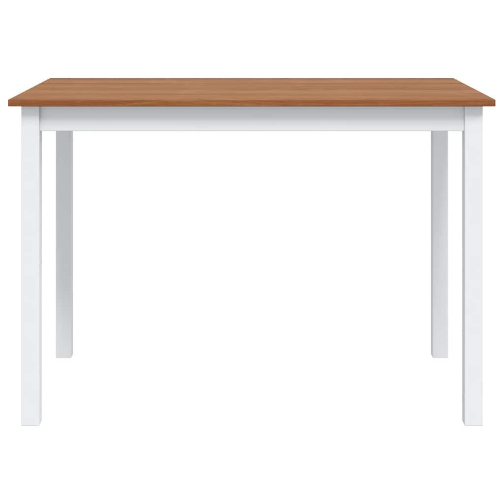 Set mobilier de bucătărie, 5 piese, maro și alb