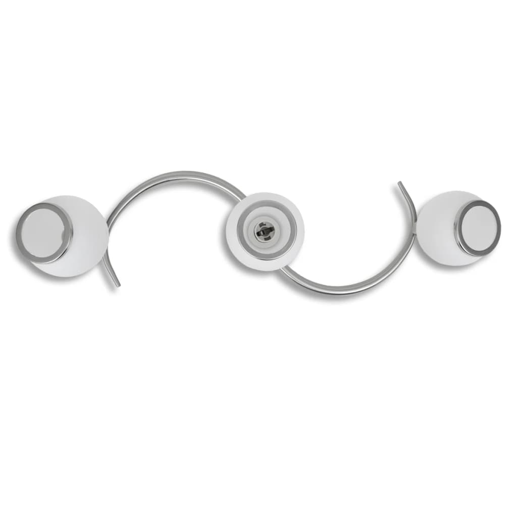 Candelabru cu cristale, design cromat