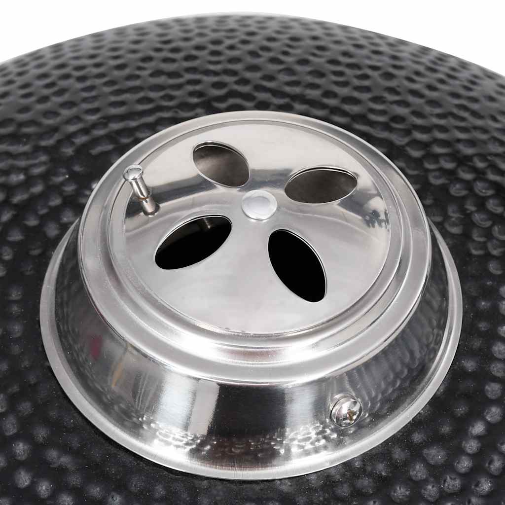 Grătar cu afumătoare Kamado, 33 cm, ceramică