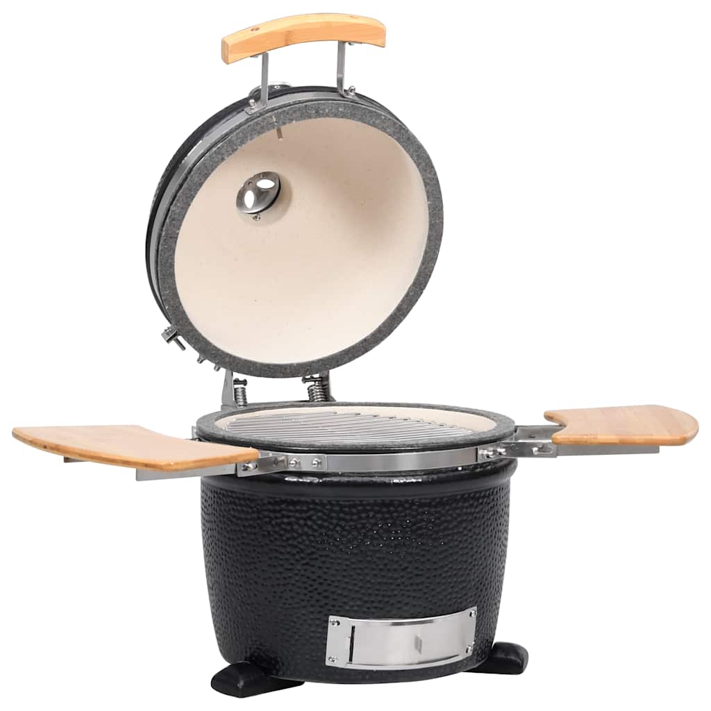 Kamado Grătar cu afumătoare din ceramică 33 cm