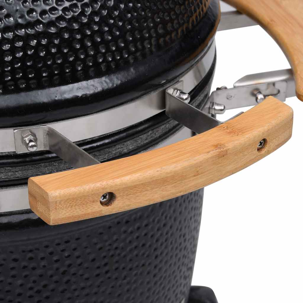 Kamado Grătar cu afumătoare din ceramică 33 cm