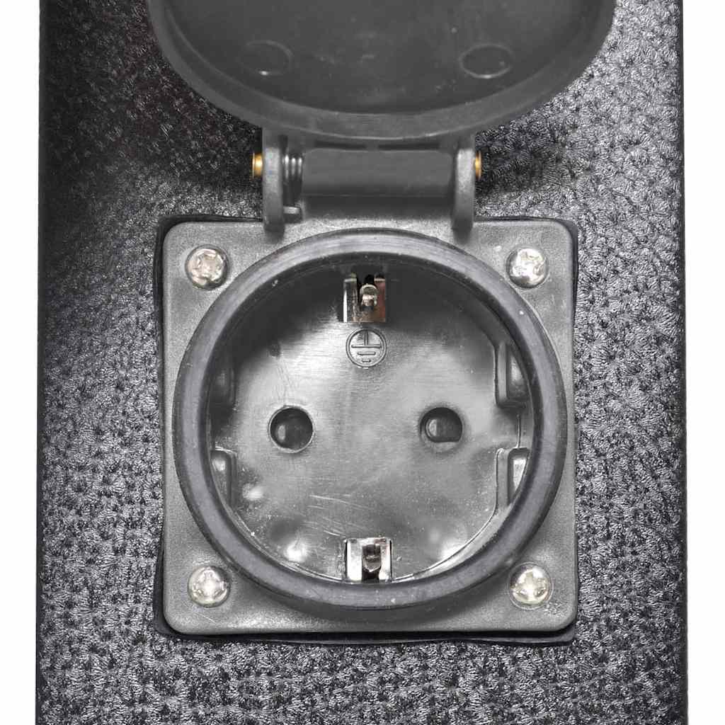 Priză de grădină tip "turn" Negru