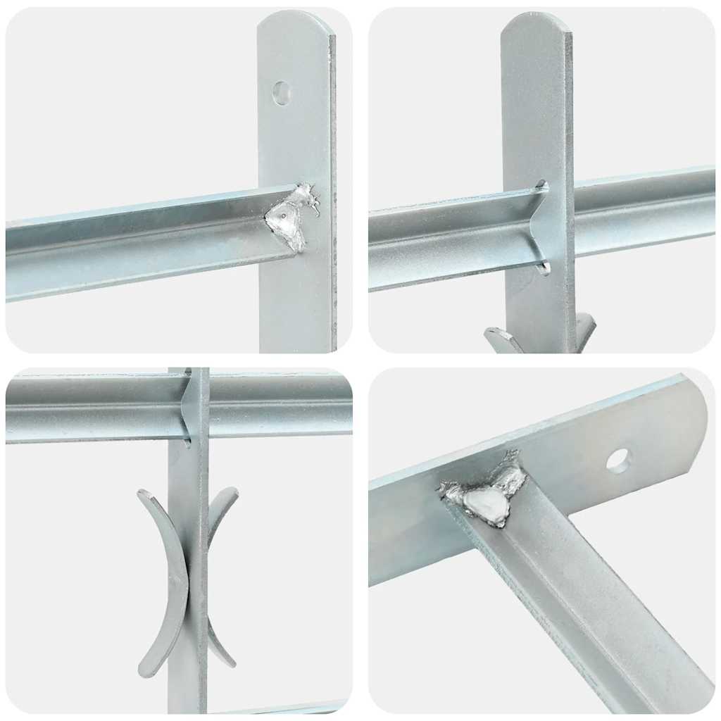 Grilaj de siguranță pentru ferestre cu 2 bare transversale 700-1050 mm