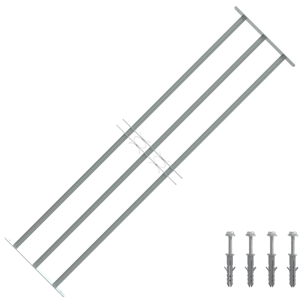Grilaj de siguranță pentru ferestre cu 3 bare transversale 1000-1500mm