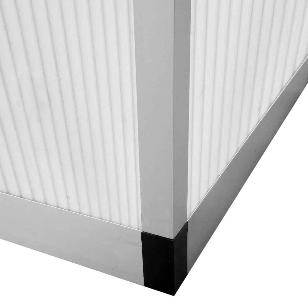 Seră din aluminiu ranforsat cu cadru la bază, 6,05 m²