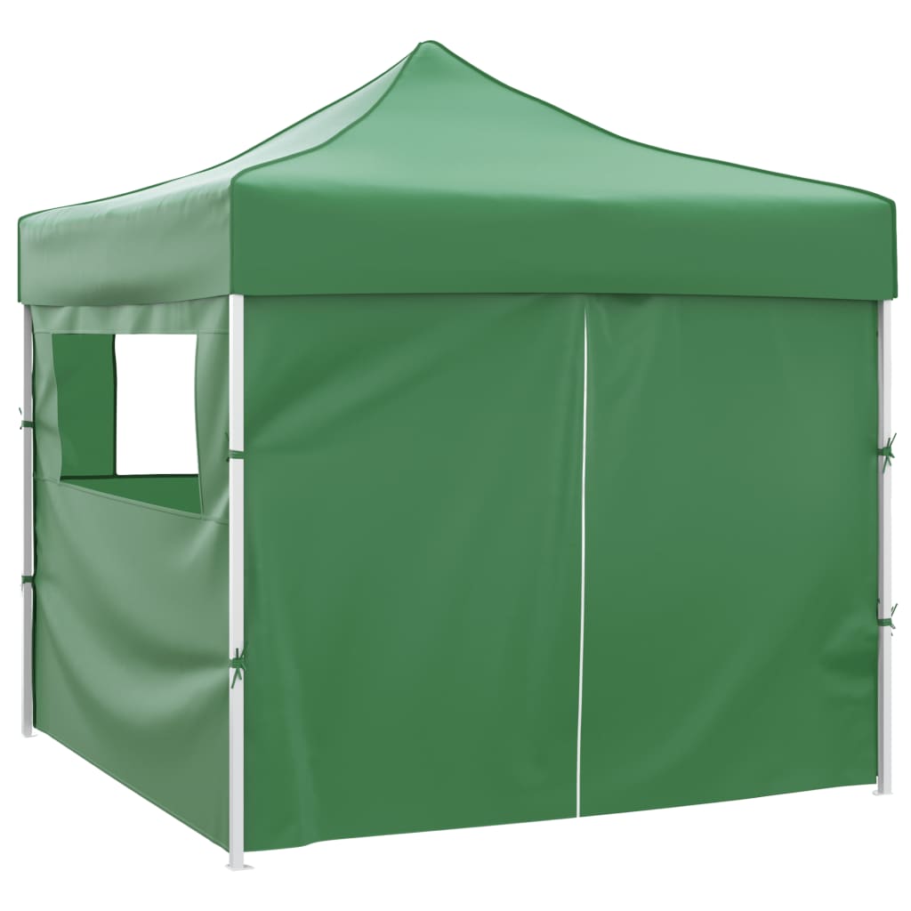 41468 vidaXL Green Foldable Tent 3 x 3 m with 4 Walls