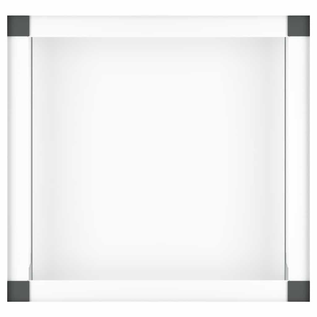 Suport mașină de spălat cu raft retractabil, alb