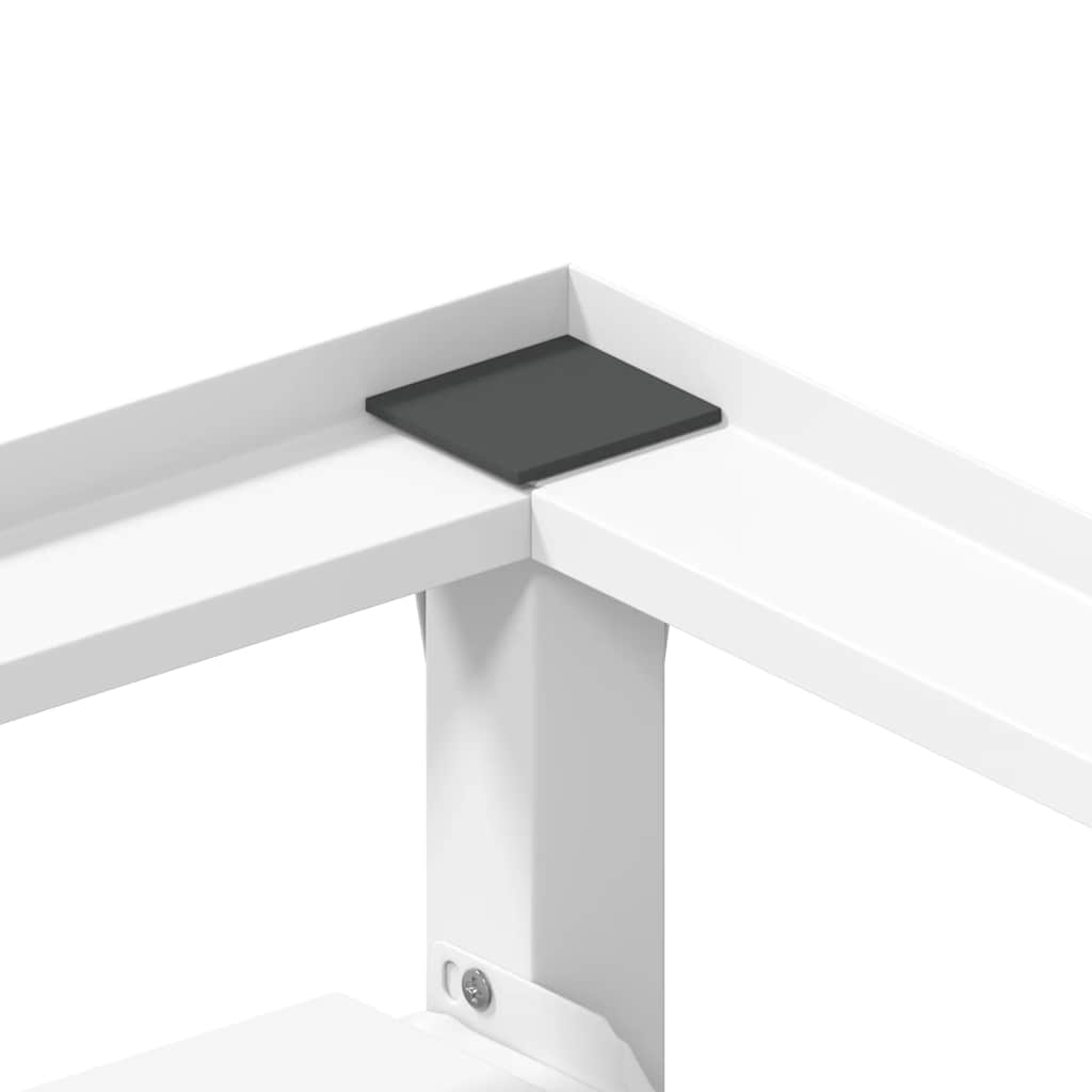 Suport mașină de spălat cu raft retractabil, alb