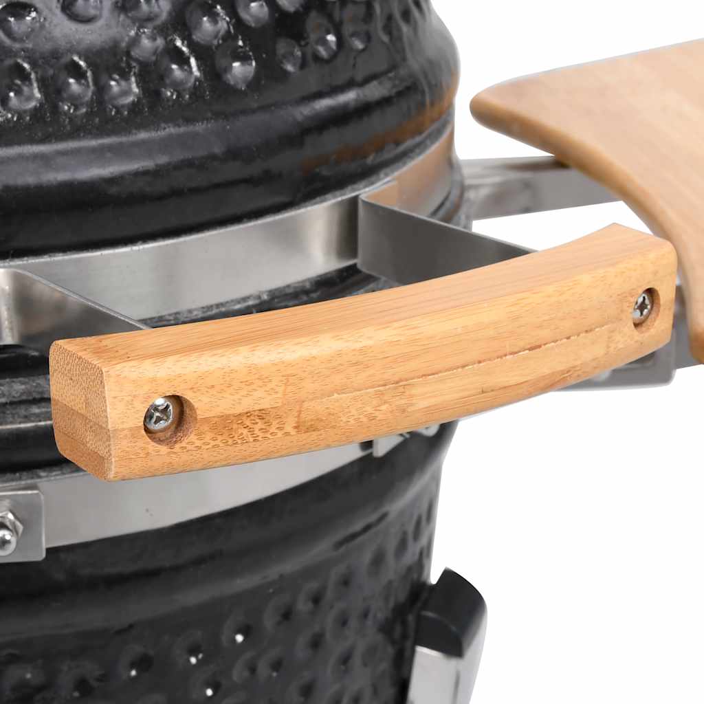 Grătar Kamado cu afumătoare din ceramică 33 cm