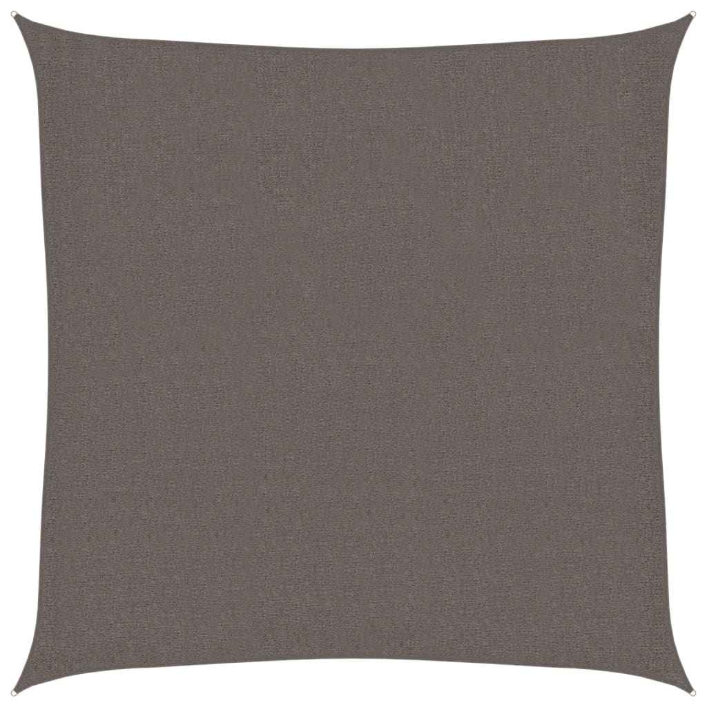 Parasolar pătrat din HDPE, 3,6 x 3,6 m, antracit