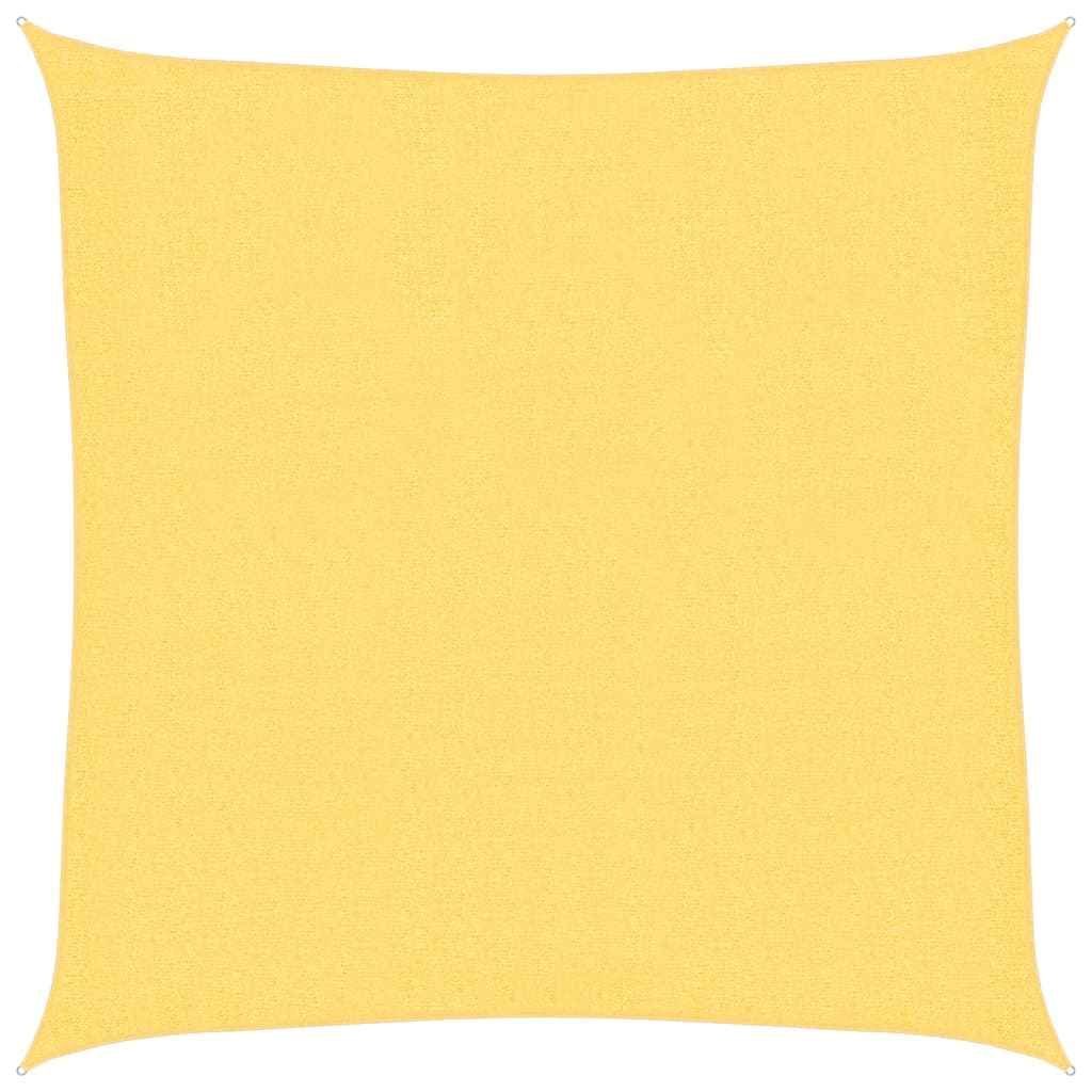 Pânză parasolar din HDPE pătrată, 3,6 x 3,6 m, bej