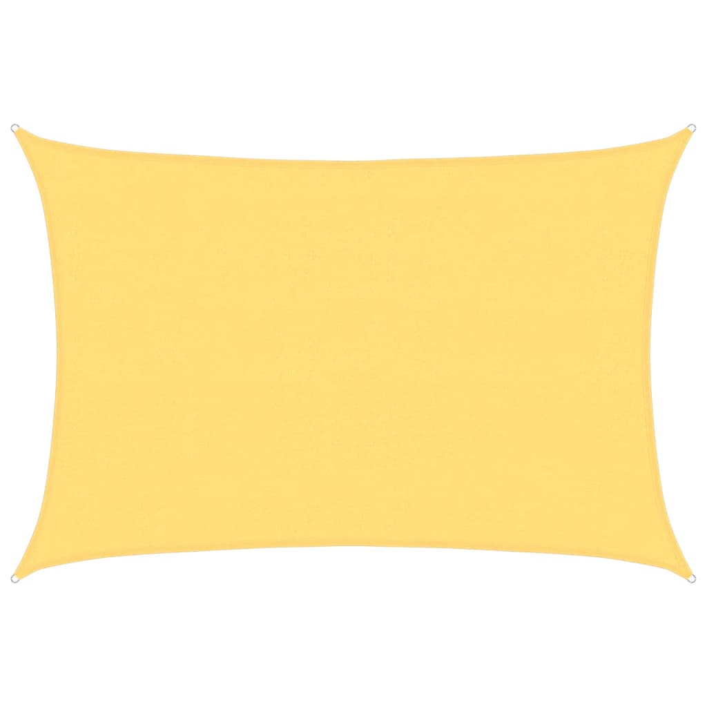 Parasolar dreptunghiular din HDPE 4x6 m, Bej