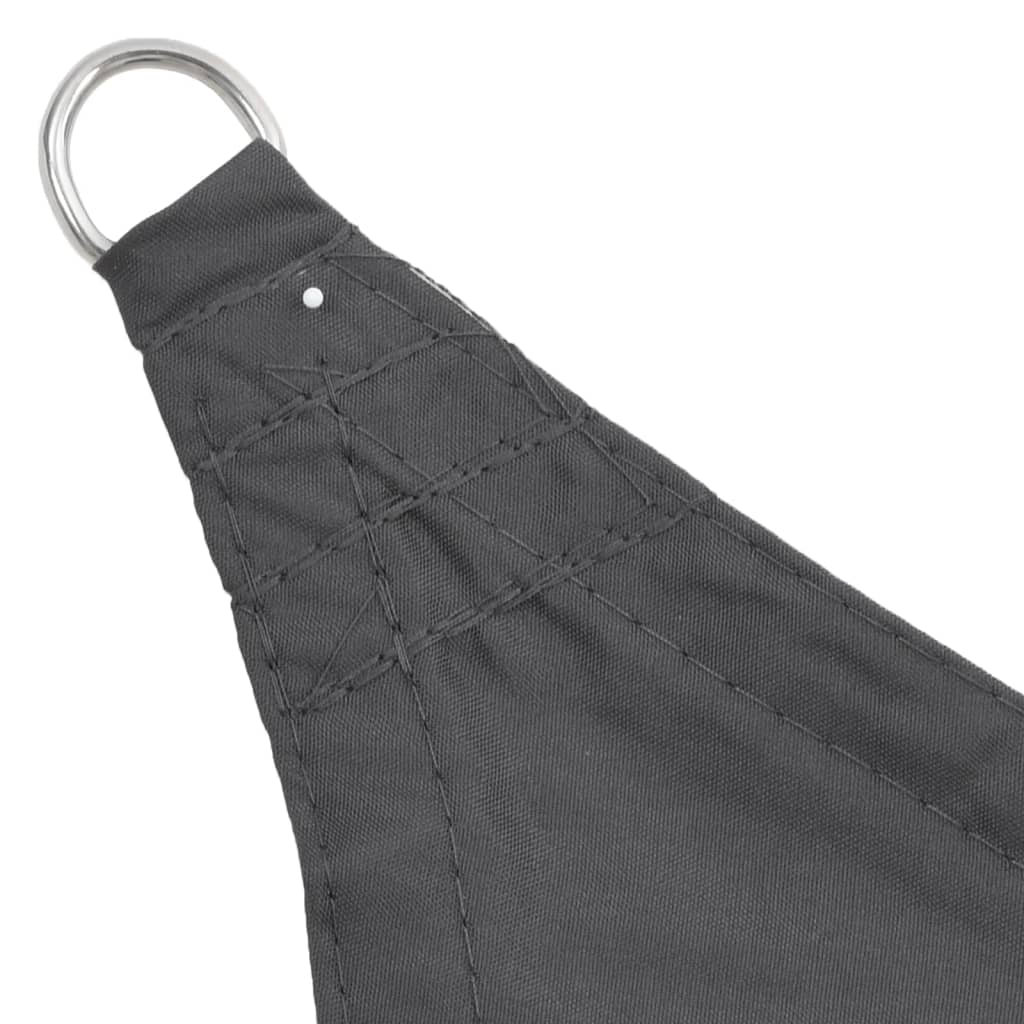 Parasolar din țesătură oxford, triunghiular, 5x5x5 m, antracit