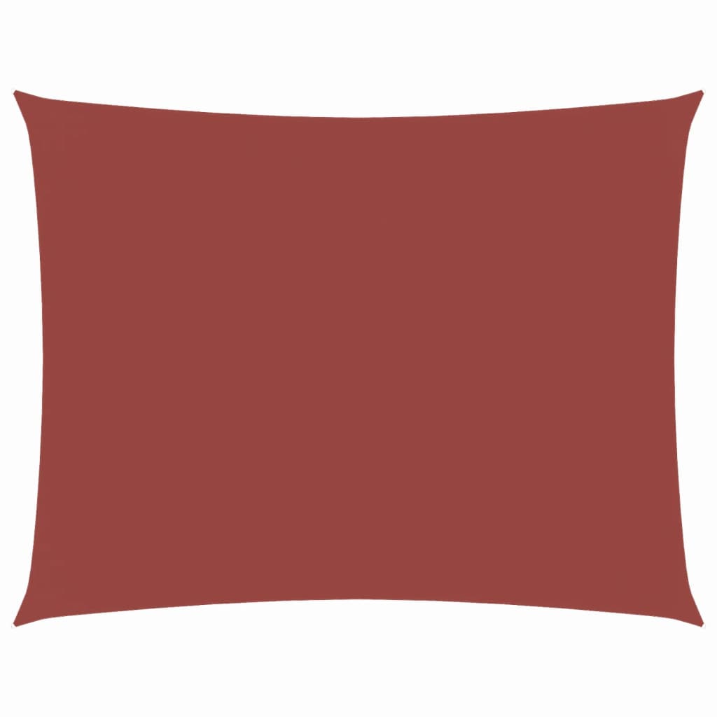 Parasolar din țesătură oxford, dreptunghiular, 4x6 m, cărămiziu