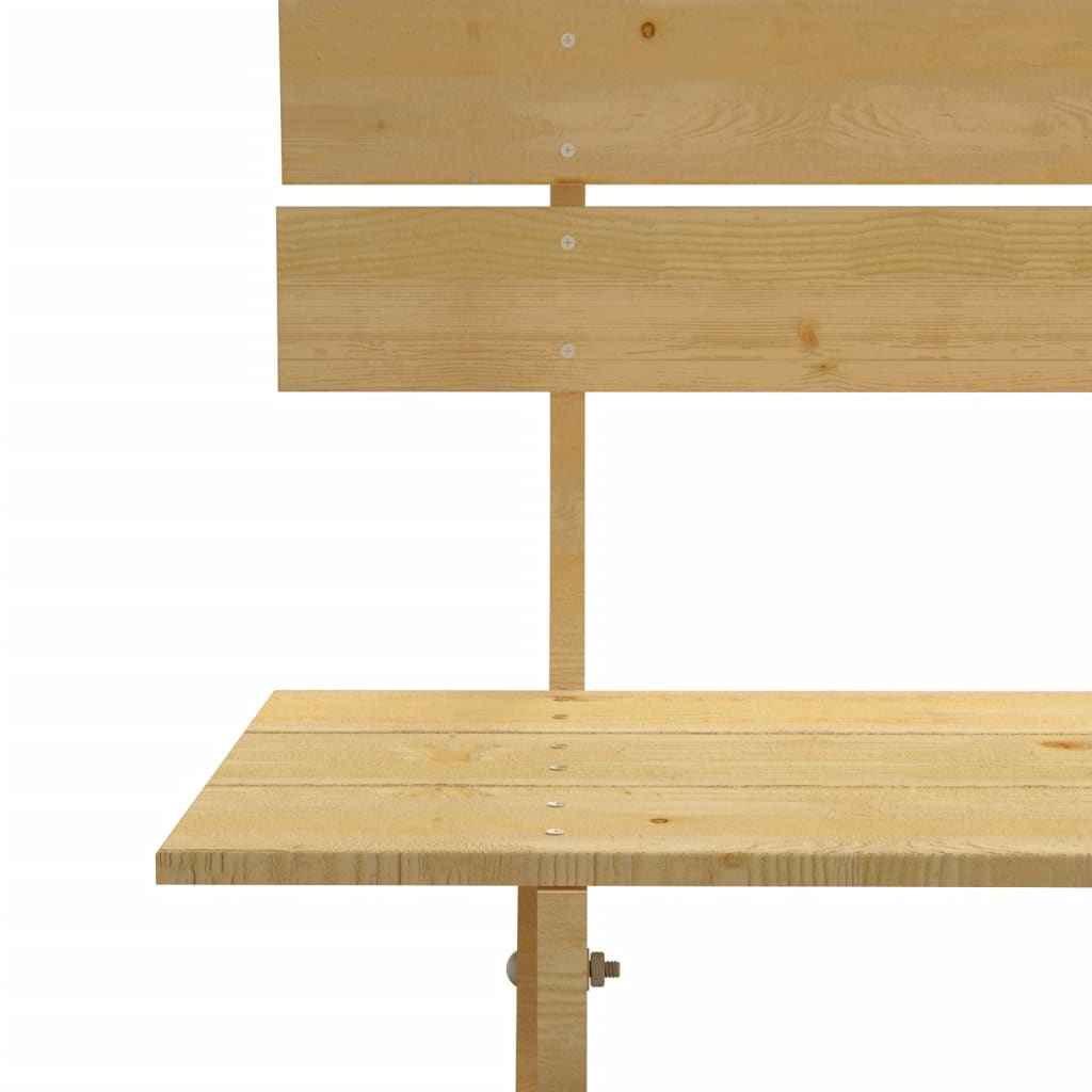 Bancă de grădină, 150 cm, lemn de pin tratat